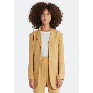C/MEO Collective Against You Blazer Mustard Yellow Womens US 8 New Career